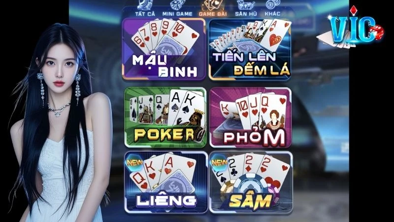 Trò chơi Sâm truyền thống quen thuộc nay đã có mặt tại cổng game VicClub