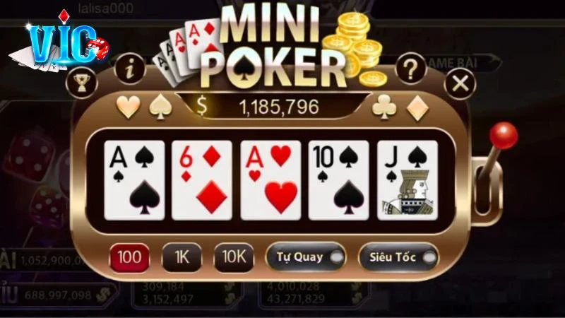 Liên kết ăn thưởng của game đổi thưởng Minigame Poker