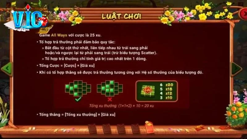 Luật chơi Sắc Xuân Chợ Tết cơ bản cho người mới